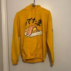 Sanrio Yellow Gudetama Hoodie Size Mediumm